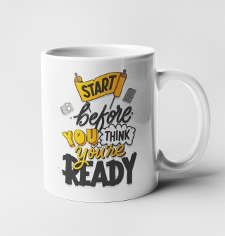 Kubek z nadrukiem Start before