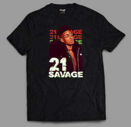 T-shirt Autentyk "21 Savage" bl