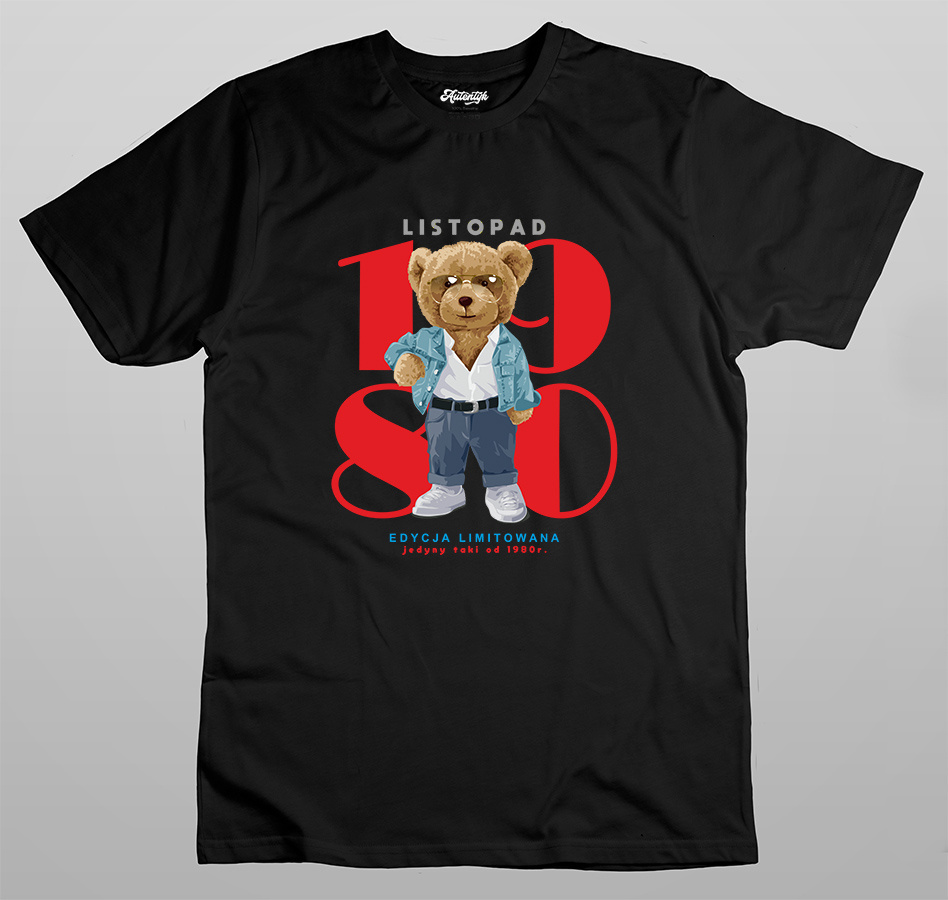 T-shirt Autentyk Personalizowany na prezent Teddy#3