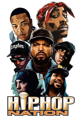 T-shirt Autentyk Hip-Hop Nation