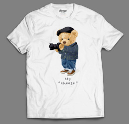 T-shirt Autentyk Teddy "Say cheese"