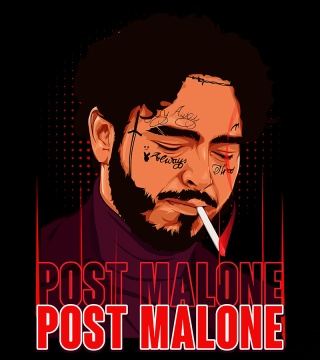 T-shirt Autentyk Post Malone