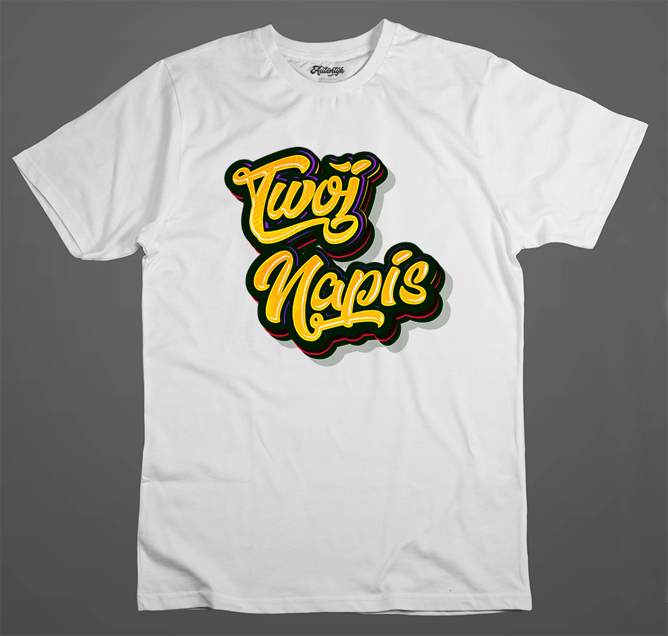 T-shirt Autentyk "Twój Napis" styl002 T-shirt Autentyk "Twój Napis" styl002