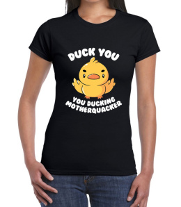 T-shirt damski Autentyk "Duck You"