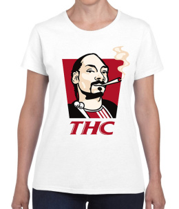 T-shirt damski Autentyk "Snoop THC" wh