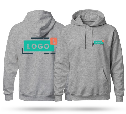 Bluza Hoodie JHK290 "Twoje Logo / grafika" 2 nadruki Bluza Hoodie JHK290 "Twoje Logo / grafika" 2 nadruki