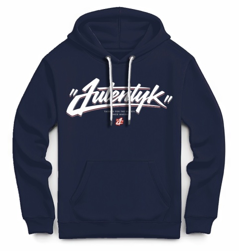 Bluza kangurka Autentyk tagged navy