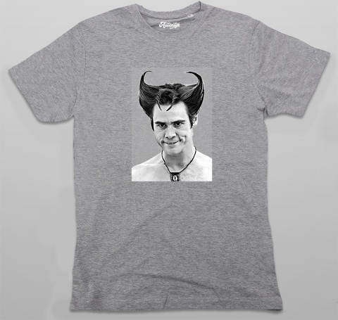 Koszulka Ace Ventura / Psi Detektyw szara