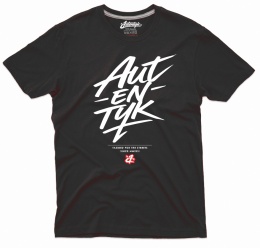 T-shirt Autentyk Flama czarny przód