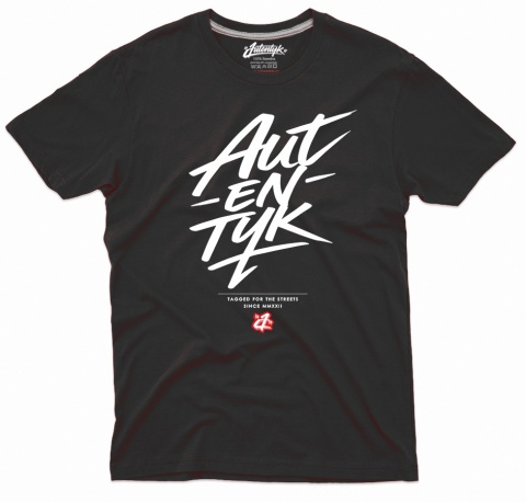T-shirt Autentyk Flama czarny przód