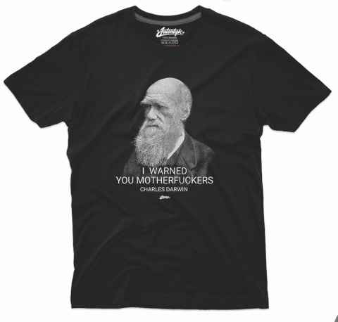 Koszulka Karol Darwin czarna