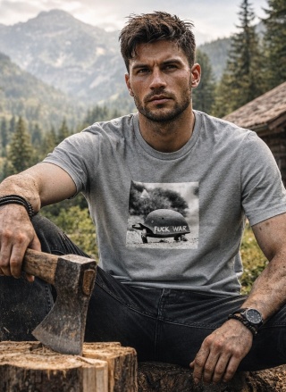 T-shirt Autentyk Kontrowersyjnie "FUCKWAR"