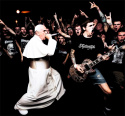 T-shirt "Rock Pope" promo 4xl