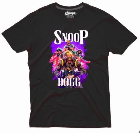 Koszulka Snoop Doggy Dogg Autentyk – czarna, hip-hopowy t-shirt West Coast