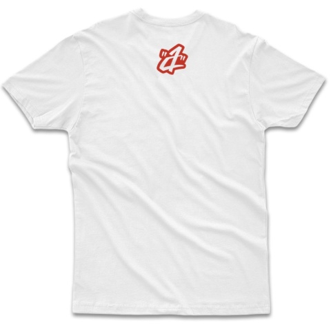 T-shirt Autentyk tagged biały tył