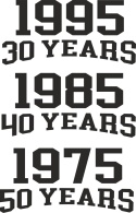 T-shirt Autentyk Urodzinowa "Years" (wstaw wiek)