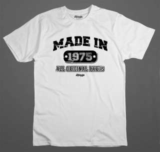 T-shirt Autentyk Urodzinowa "Made In" (twoja data)