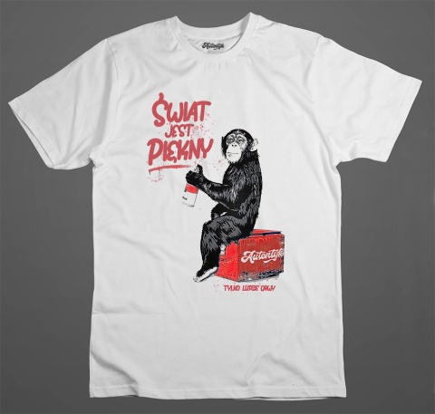 Promo T-shirt "Świat jest piękny" rozmiar XS