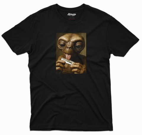 E.T. t-shirt czarny