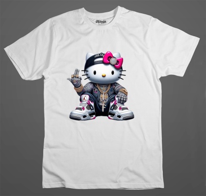 T-shirt kontorowersyjnie "Hello Gangsta"