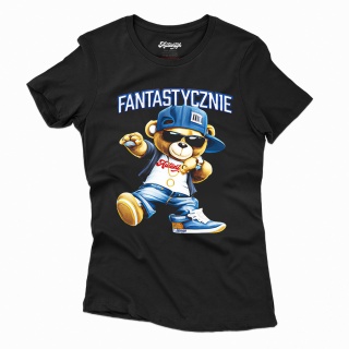 T-shirt damski Autentyk Teddy "Fantastycznie"