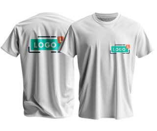 T-shirt JHK190 "Twoje Logo / grafika" 2 nadruki